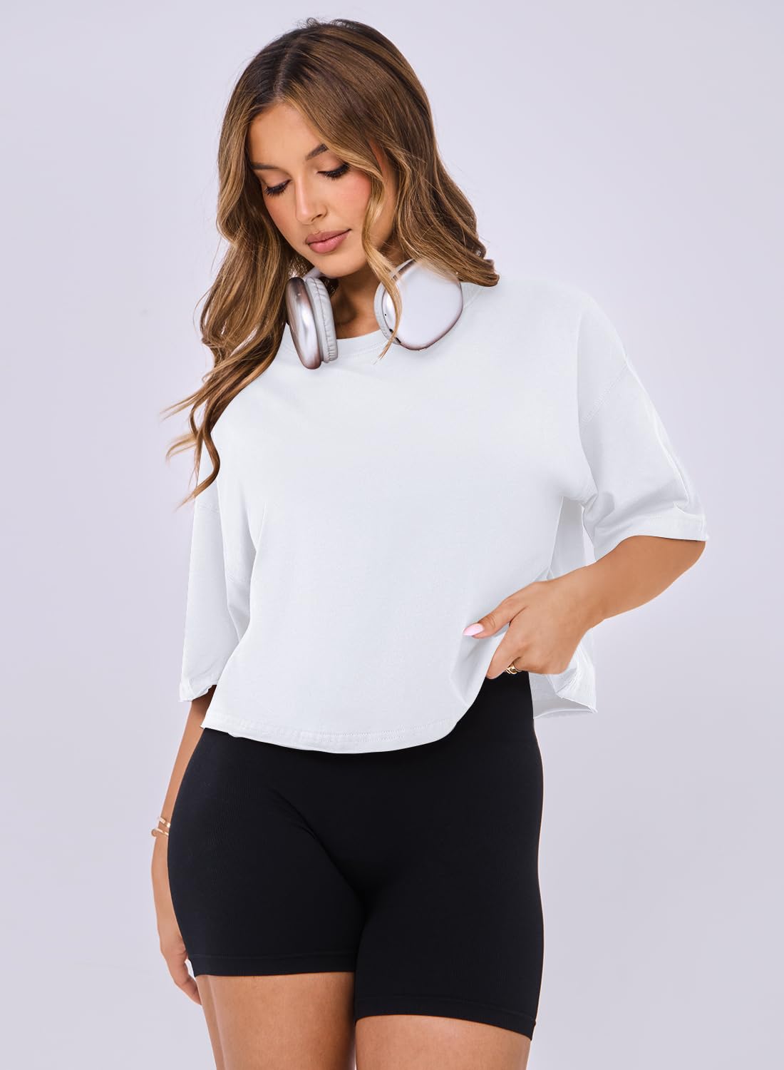 Bambuá Cloud Cotton Oversized Crop Top - Bambuá Nation