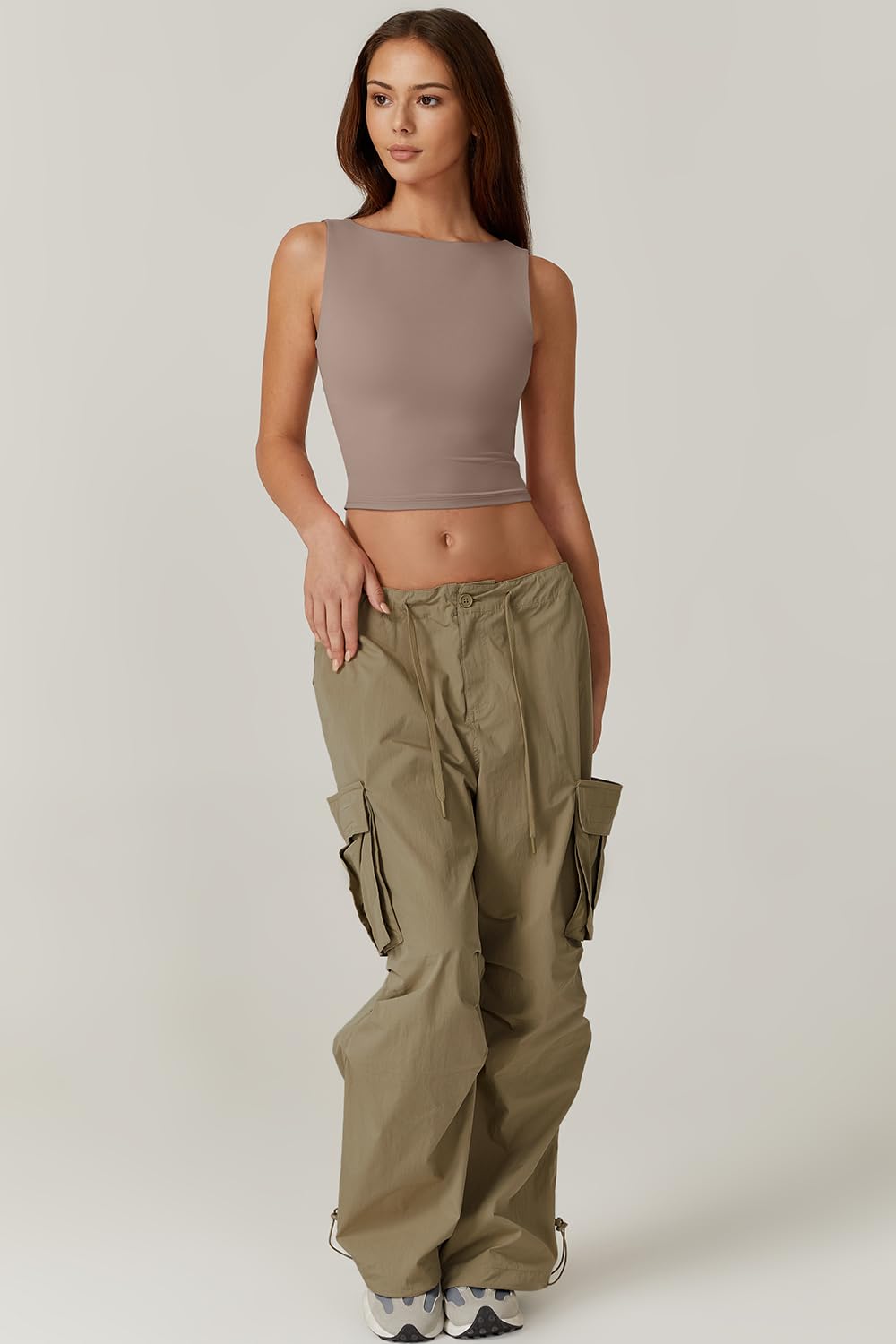 Nua High Neck Crop Top - Bambuá Nation