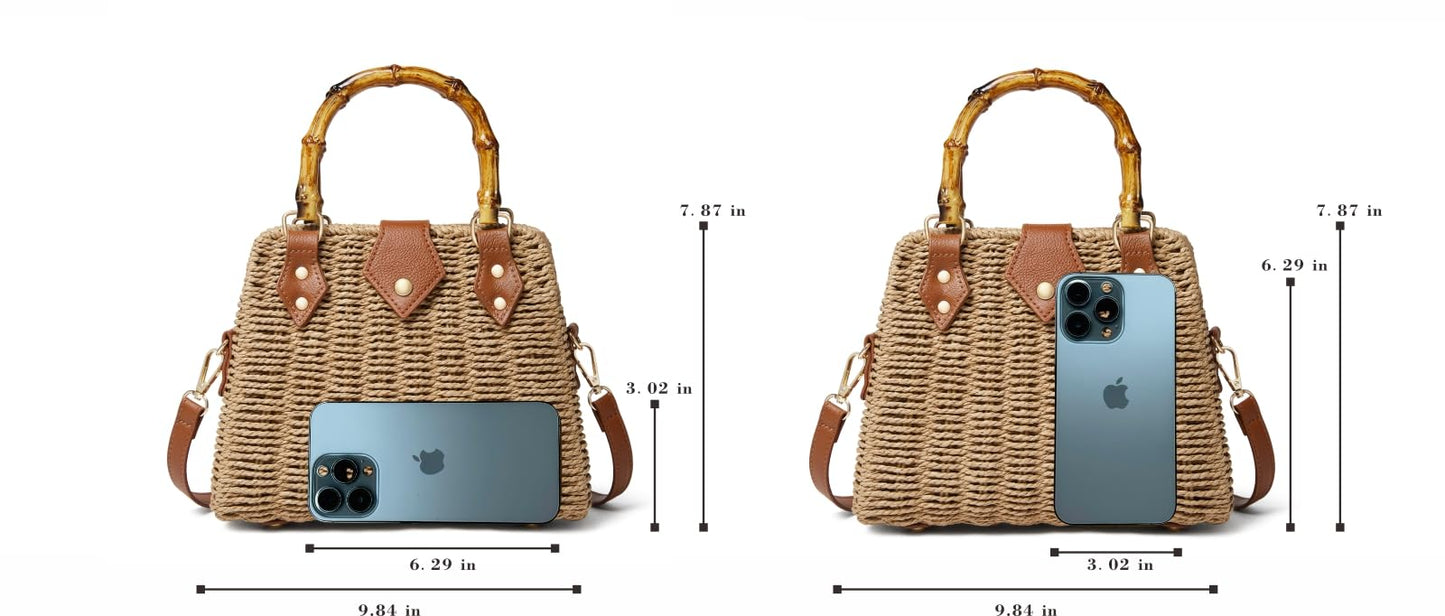 The Timeless Straw Crossbody - Bambuá Nation