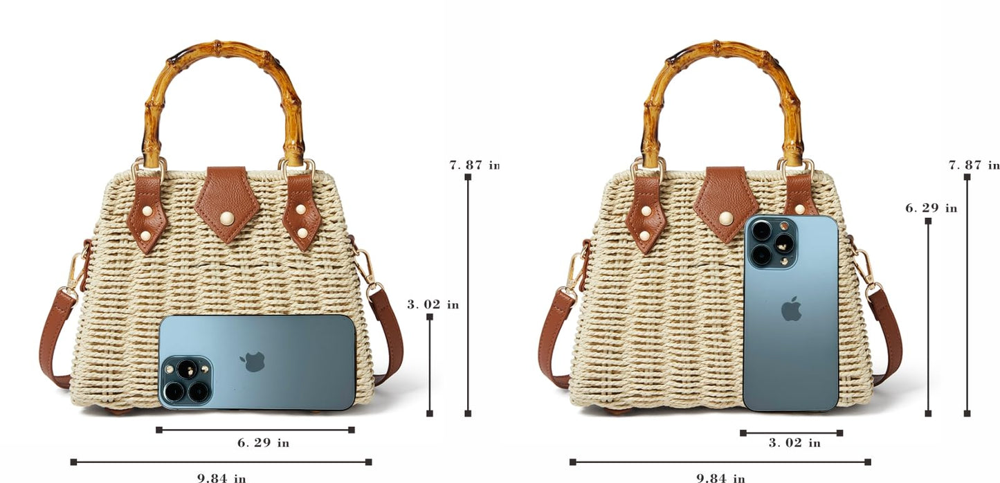 The Timeless Straw Crossbody - Bambuá Nation