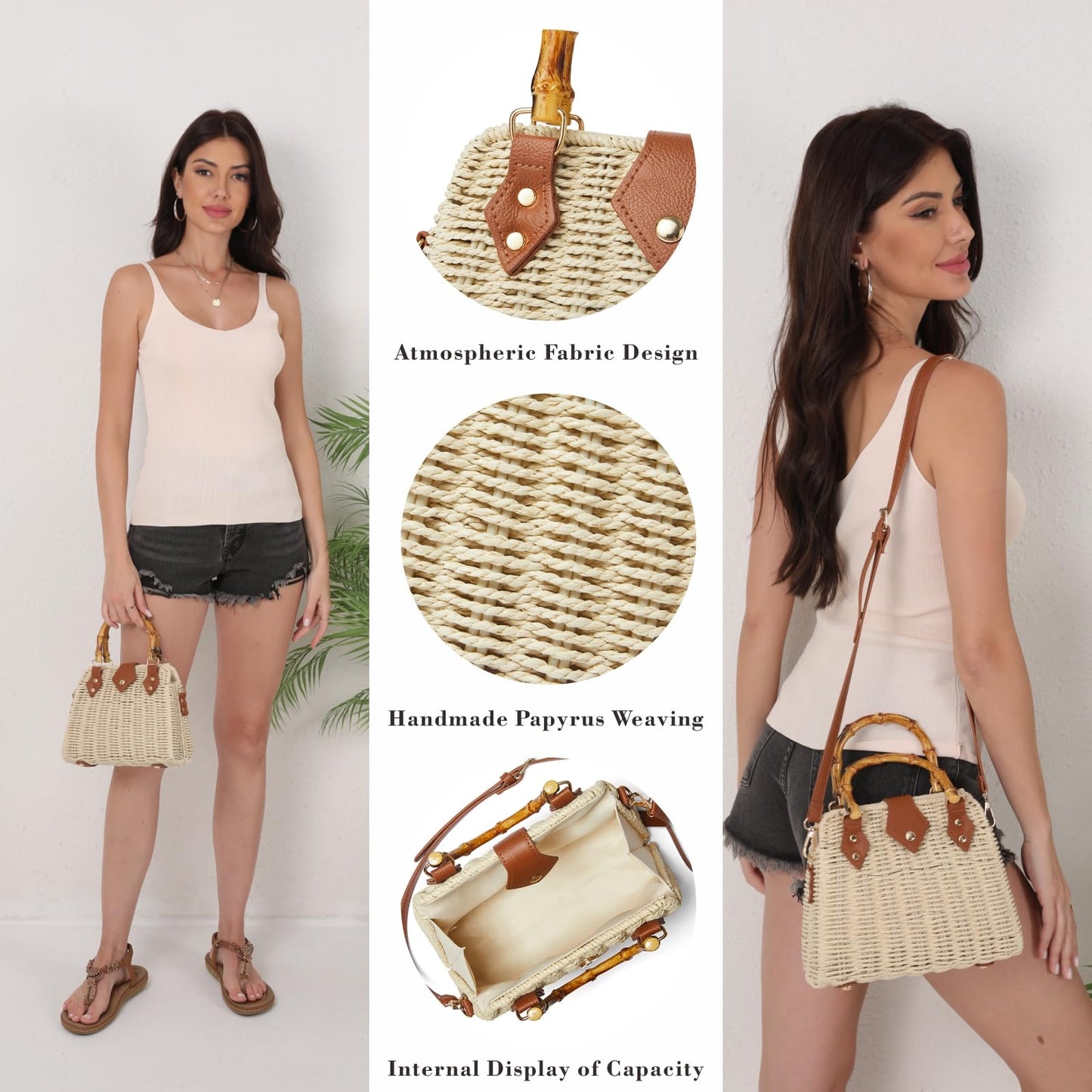 The Timeless Straw Crossbody - Bambuá Nation